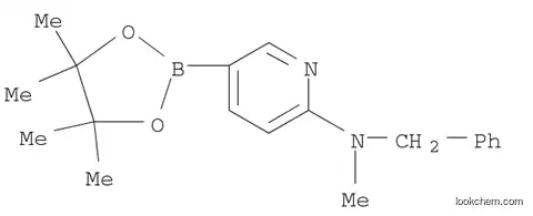 Molecular Structure of 1073354-30-9 (6-(Benzyl-methylamino)pyridine-3-boronic acid pinacol ester)